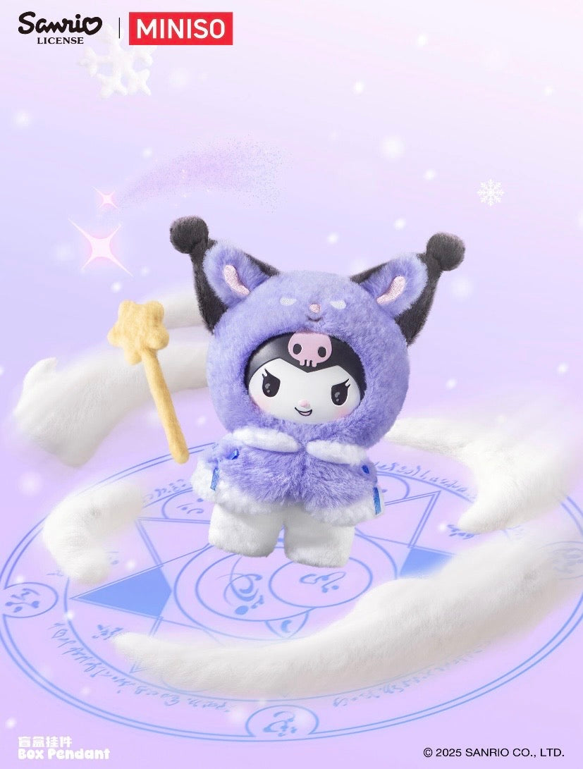 Release 11/17 [Authentic] Miniso Sanrio Characters Little Cloak Series Vinyl Plush Blind Boxes Pendant