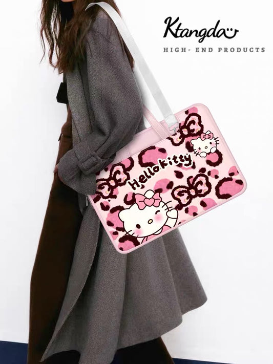 Sanrio Hello Kitty Cheetah Print Laptop Computer Bag
