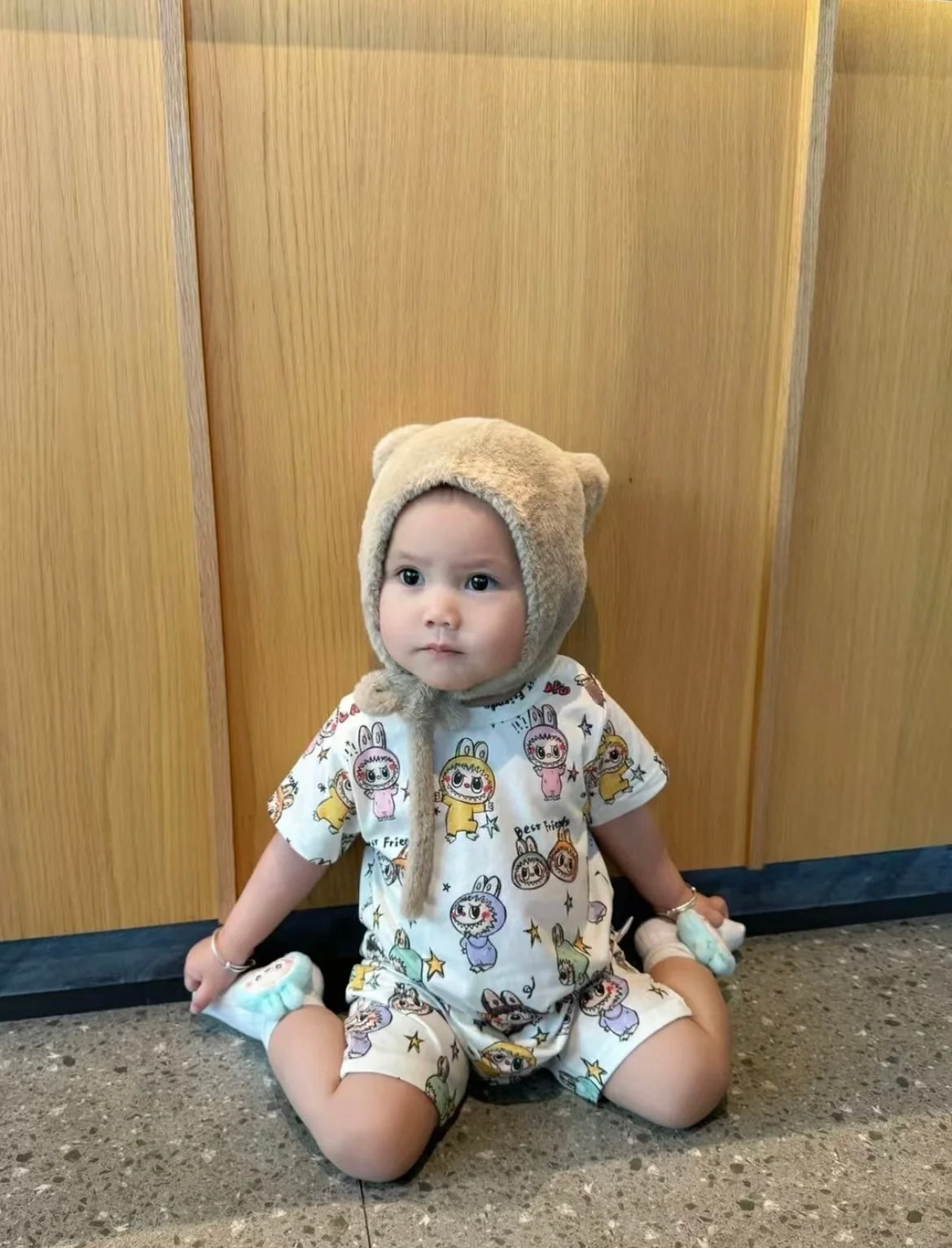 Labubu Popmart Baby Clothes One Piece Baby Jumper