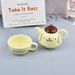 Cute Sanrio Japanese Pompompurin Teapot Set