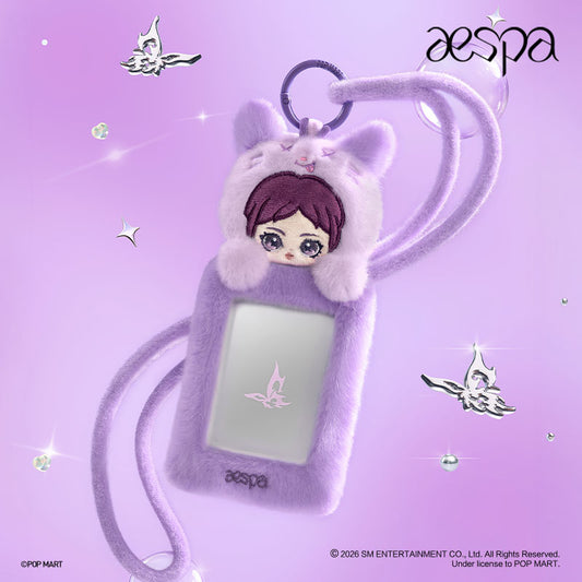 Authentic Popmart x Aespa Fluffy Club Series Phone Lanyard Blind Boxes K-pop
