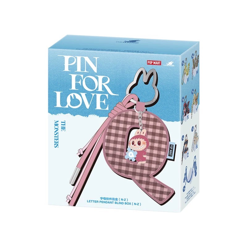 [Authentic] The Monsters Labubu Popmart Pin For Love Series Letter Pendant Blind Boxes