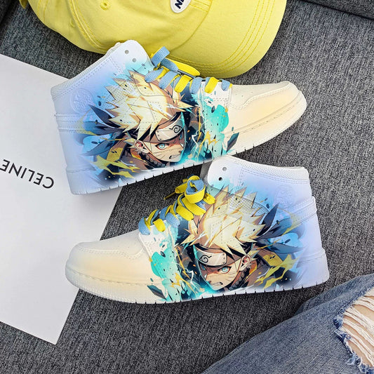 Naruto Sneakers Dusty Yellow Warrior Shoes