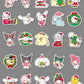 Sanrio 50 Pcs Mixed Hello Kitty and Friends Christmas Stickers