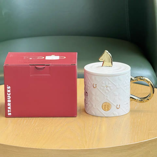 Authentic Starbucks China 2026 Red Chinese New Year of the Horse Cups