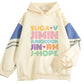 K-pop BTS Hoodie Sweater Suga V Jimin Jungkook Jin RM J Hope