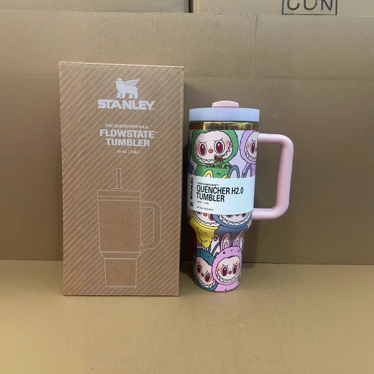 Cute Labubu Stanley Inspired 40 oz Tumbler