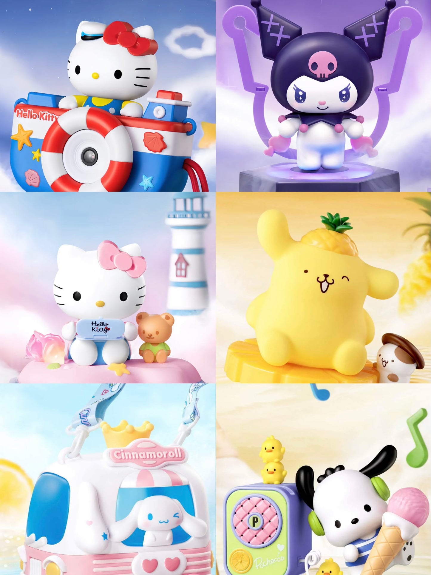 Sanrio X KFC Hello Kitty Kuromi Pompompurin Cinnamoroll  Pochacco