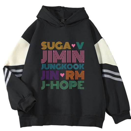 K-pop BTS Hoodie Sweater Suga V Jimin Jungkook Jin RM J Hope