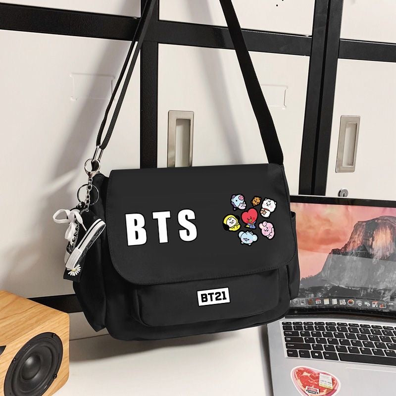 K-pop BTS Suga Jimin RM Jungkook JHope Jin V Crossbody Bag