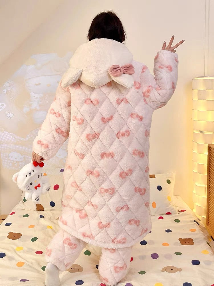 Sanrio Winter Pajamas Hello Kitty Robe + Pants