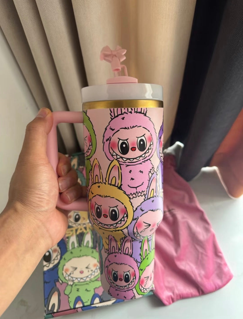 Cute Labubu Stanley Inspired 40 oz Tumbler