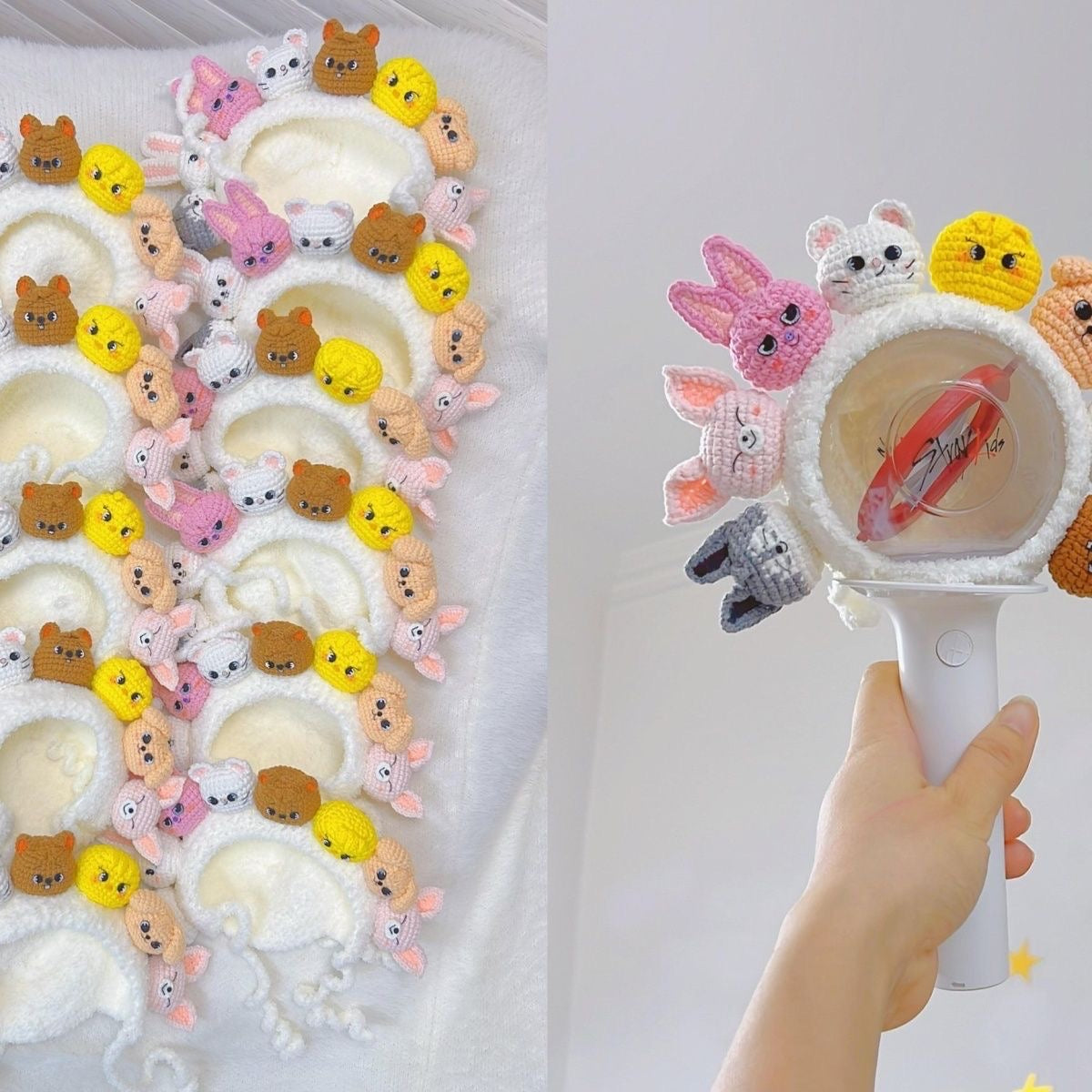 K-pop Stray Kids Tour Light-stick Cover Crotchet Bang Chan, Lee Know, Changbin, Hyunjin, Han, Felix, Seungmin I.N.