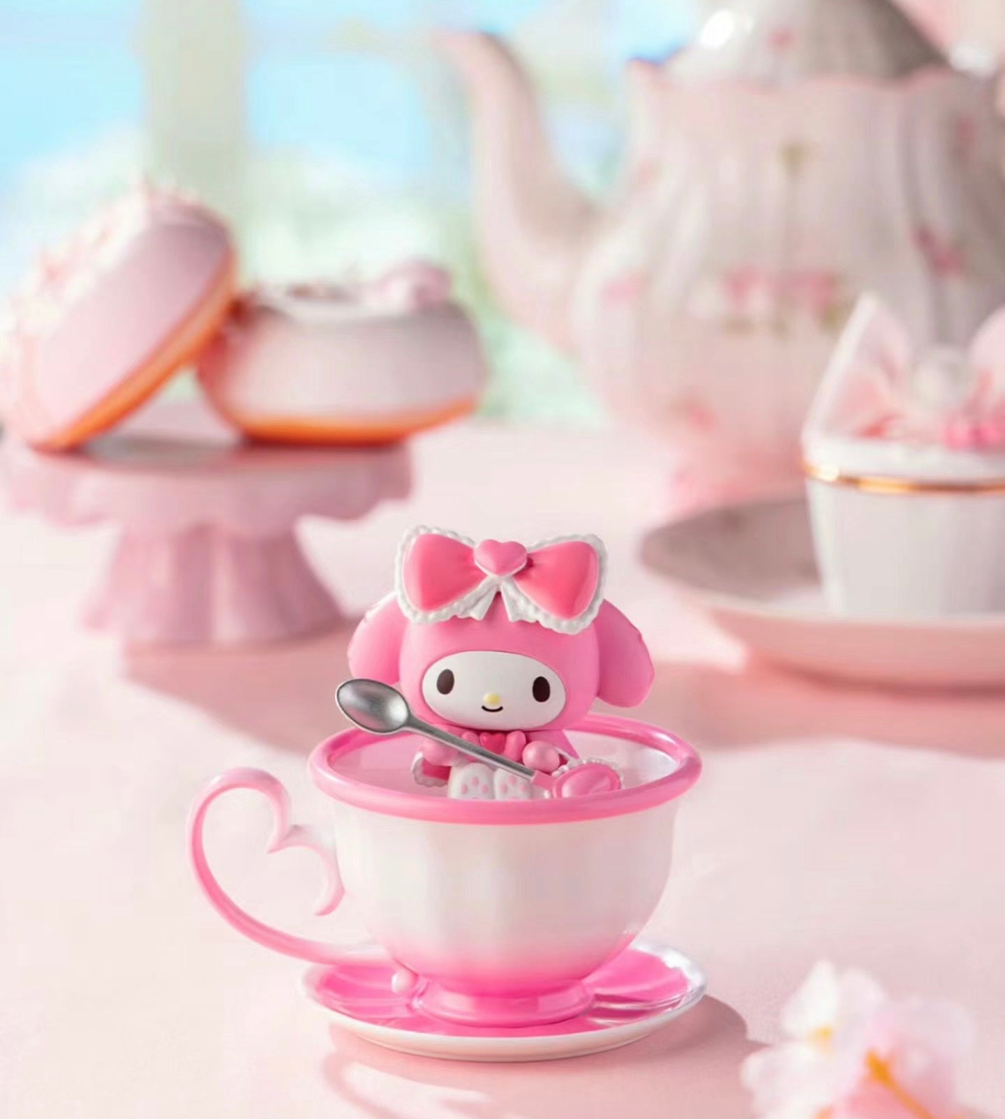 Cute Sanrio Tea Party Blind Box Hello Kitty Hangyodon Cinnamoroll My Melody Kuromi Pochacco Pompompurin