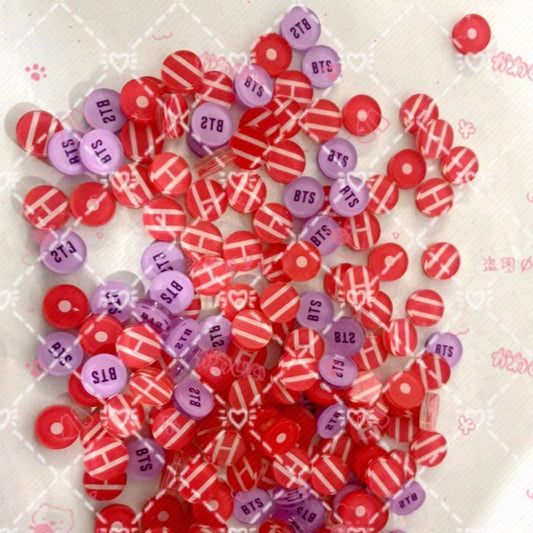 K-pop BTS Arirang Charms Acrylic DIY Concert World Tour Freebies 60 mixed pieces 2 cm