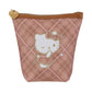 [Authantic] Miniso land Sanrio Hello Kitty Bag Mirror Plushy Pillow Hair Clip Retro Plaid Series