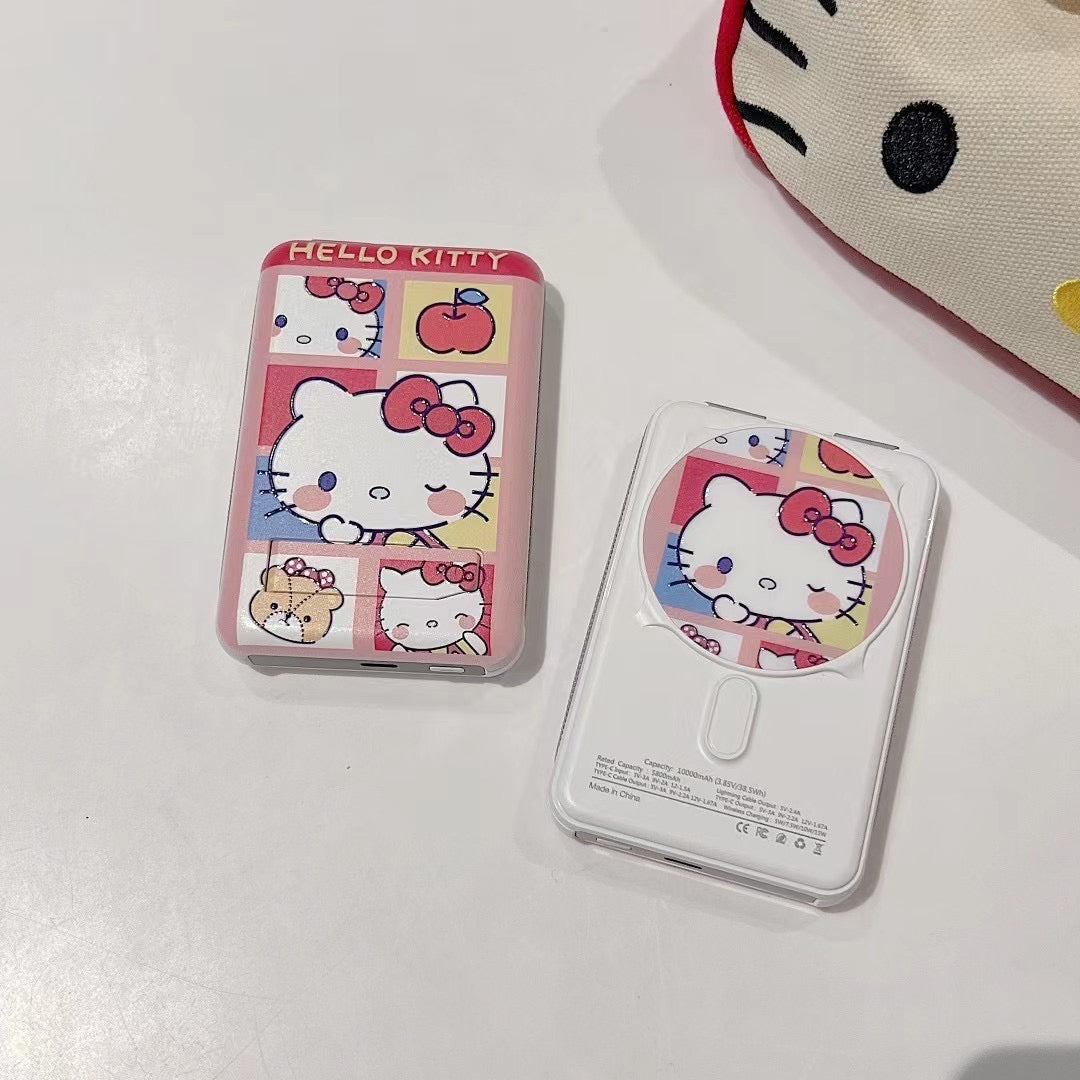 Cute Kawaii Sanrio Powerbank Fast Charging Multi Functional Mag Safe Powerbank