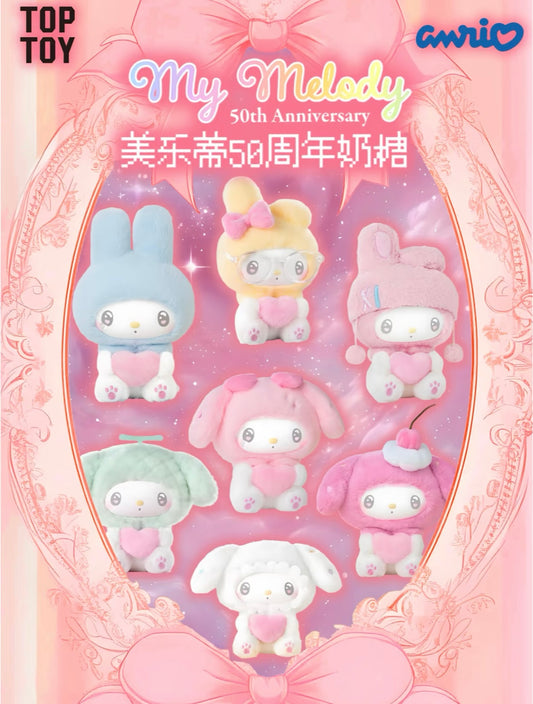 [Authentic] Sanrio Characters X Top Toy  My Melody 50th Anniversary Blind Boxes  Figures Plushy