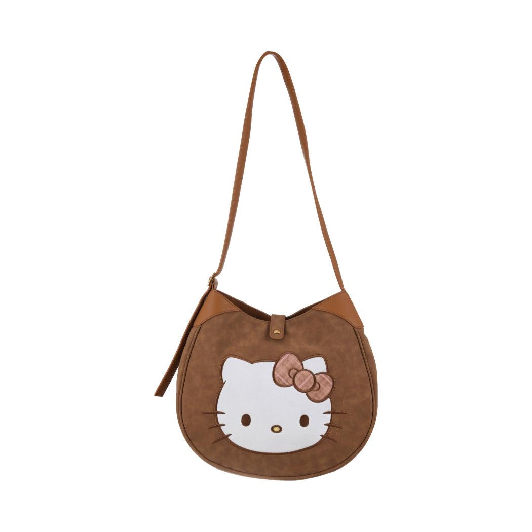 [Authantic] Miniso land Sanrio Hello Kitty Bag Mirror Plushy Pillow Hair Clip Retro Plaid Series