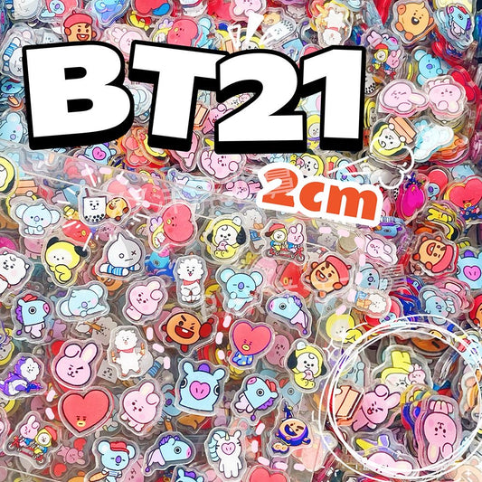 K-pop BTS Charms Acrylic DIY Concert World Tour Freebies 60 mixed pieces 2cm