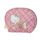 [Authantic] Miniso land Sanrio Hello Kitty Bag Mirror Plushy Pillow Hair Clip Retro Plaid Series