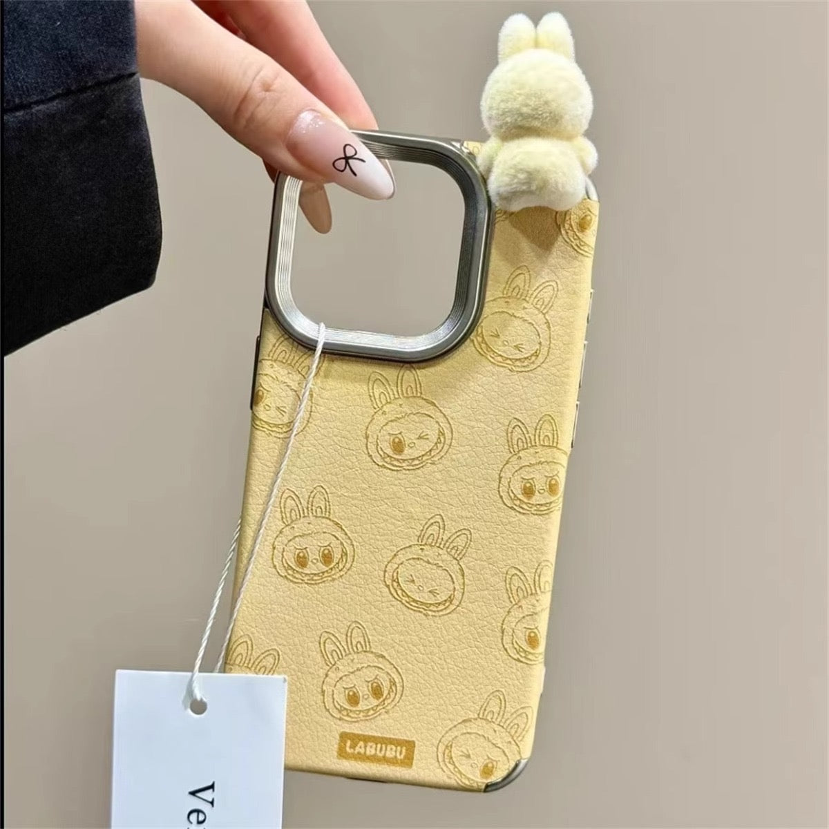 Popmart Labubu Phone Case With Labubu Mini Doll Charm