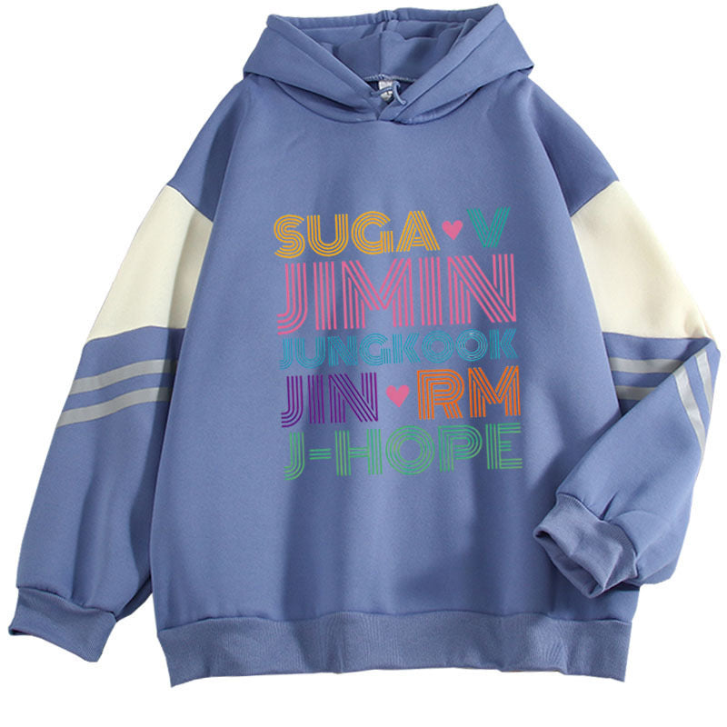 K-pop BTS Hoodie Sweater Suga V Jimin Jungkook Jin RM J Hope