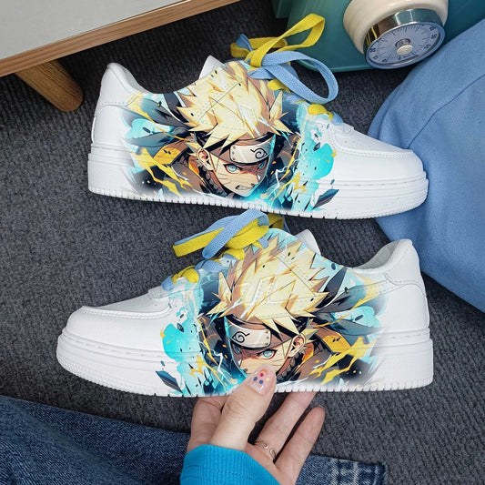 Naruto Sneakers Dusty Yellow Warrior Shoes