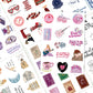 Taylor Swift 8Pcs Sticker Sheets