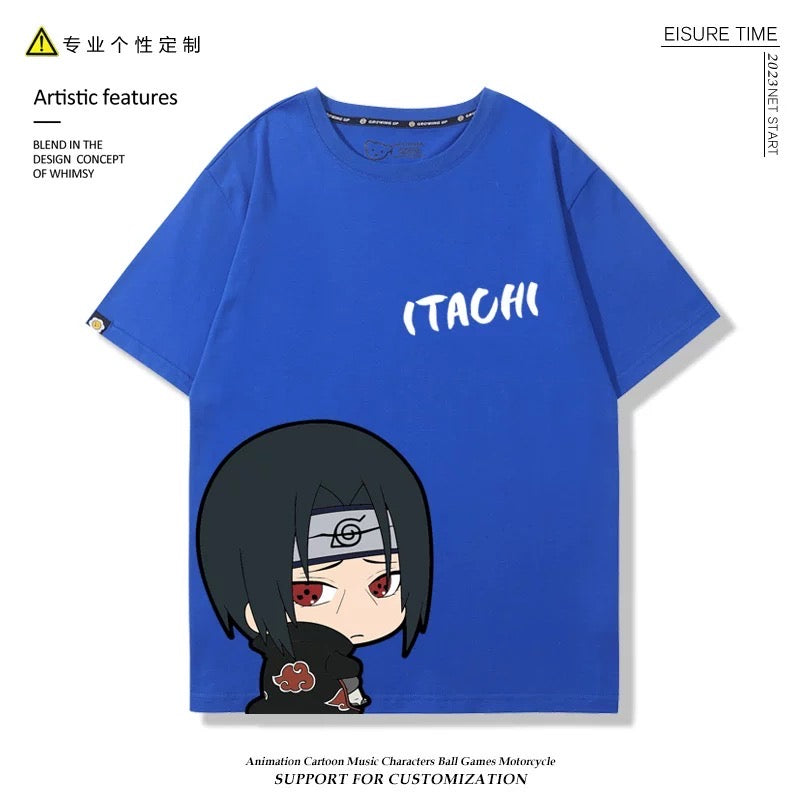 Naruto Anime T-shirt Matching Couple Kids Family Clothes