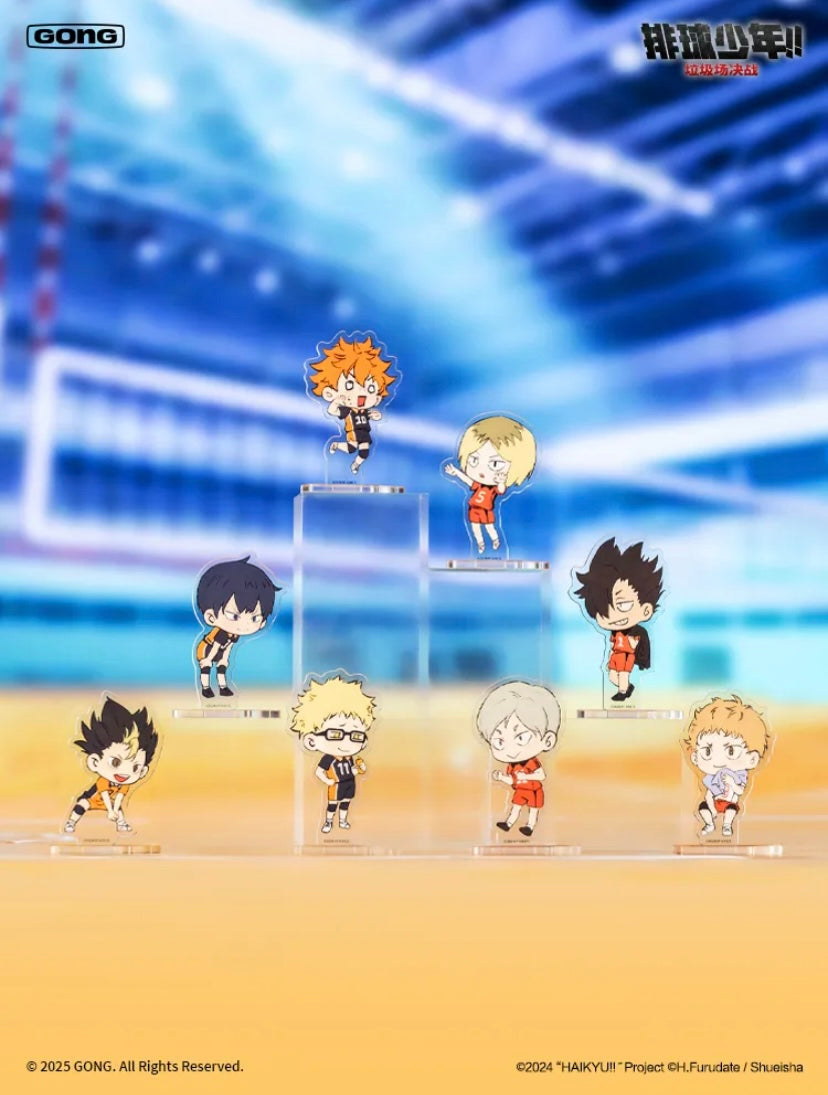[Authentic] Popmart Gong X Haikyuu Garbage Dumpstar Battle  Series Acrylic Stand Badge