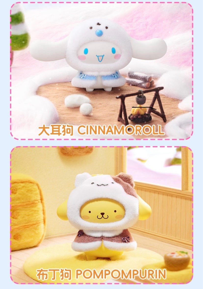 Release 11/17 [Authentic] Miniso Mini Sanrio Characters Little Cloak Series Vinyl Plush Blind Boxes Pendant
