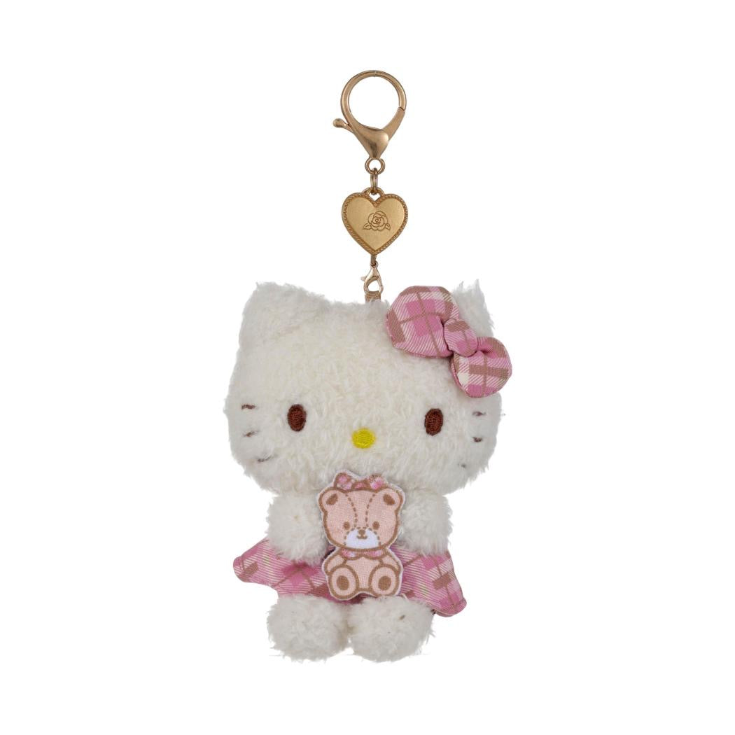[Authantic] Miniso land Sanrio Hello Kitty Bag Mirror Plushy Pillow Hair Clip Retro Plaid Series