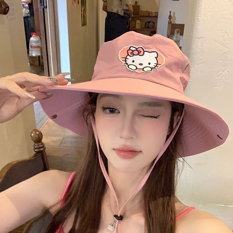 [FREE SHIPPING] Cute Kawaii Summer Hello Kitty Women’s Hat Hiking Hat