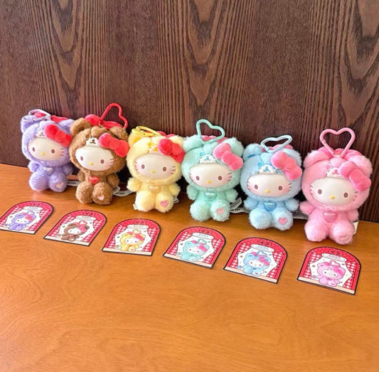 [Authentic] Toptoy Sanrio Hello Kitty Teddy Pajamas Blind Boxes Vinyl Plush Pendant