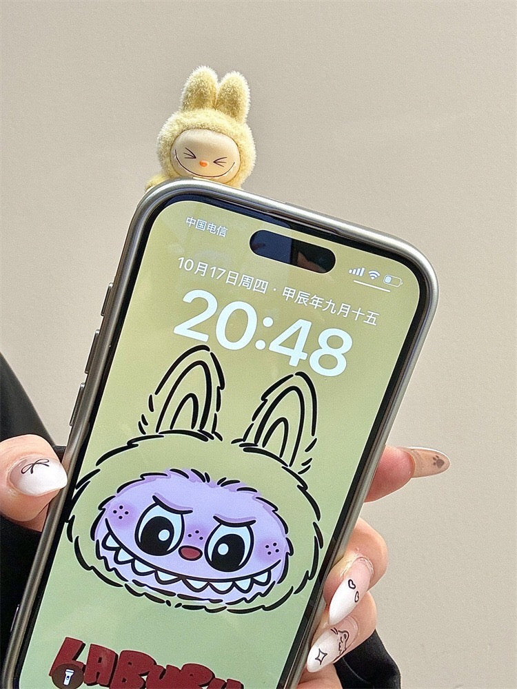 Popmart Labubu Phone Case With Labubu Mini Doll Charm