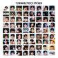 K-pop BTS Jin Echo Album Lomo Cards 55 PCS + 72 Stickers