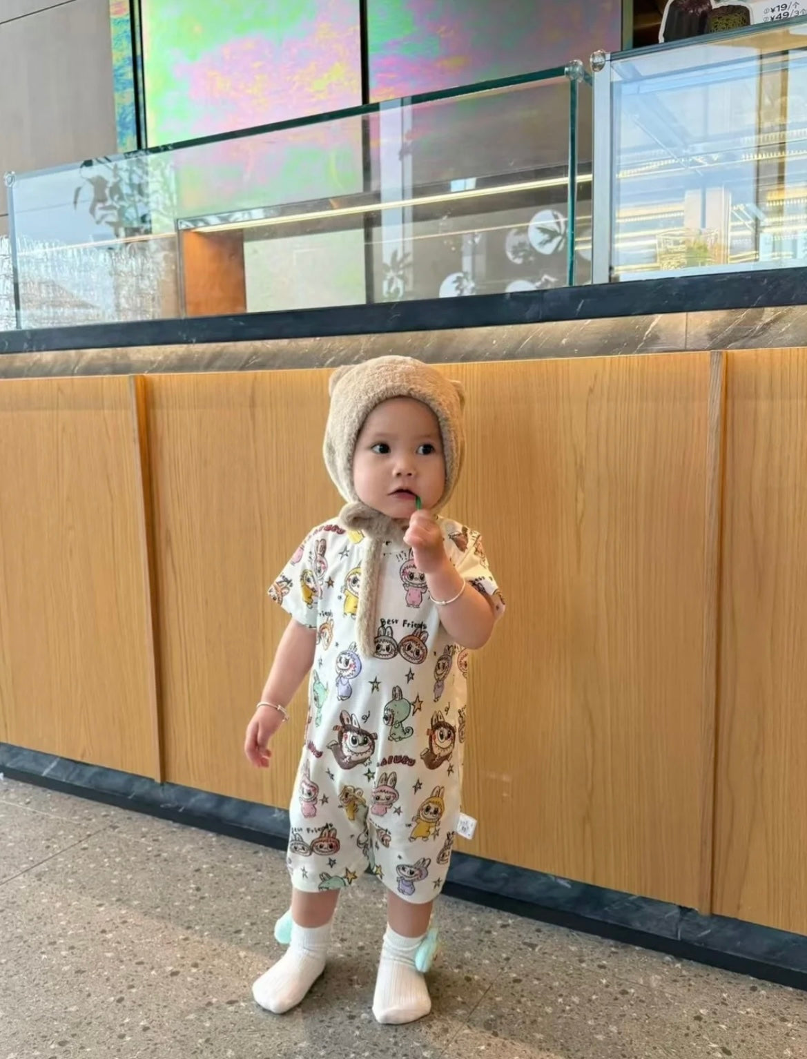 Labubu Popmart Baby Clothes One Piece Baby Jumper
