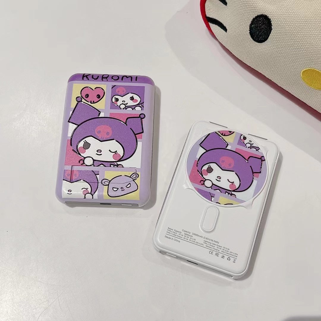 Cute Kawaii Sanrio Powerbank Fast Charging Multi Functional Mag Safe Powerbank