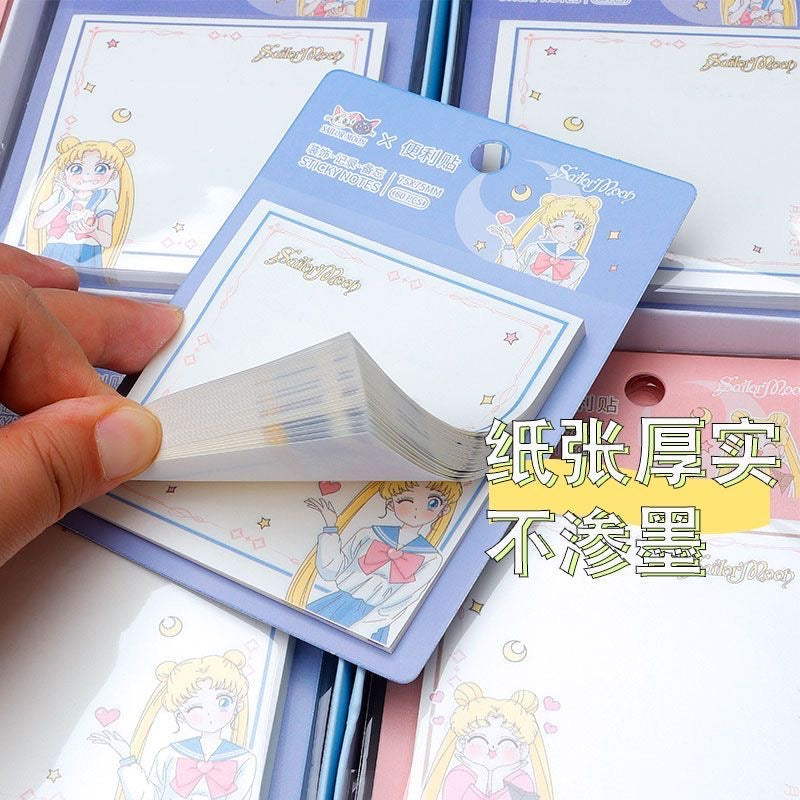 Sailormoon 4 Pcs Sticky Notes Stationary Journal Accessories