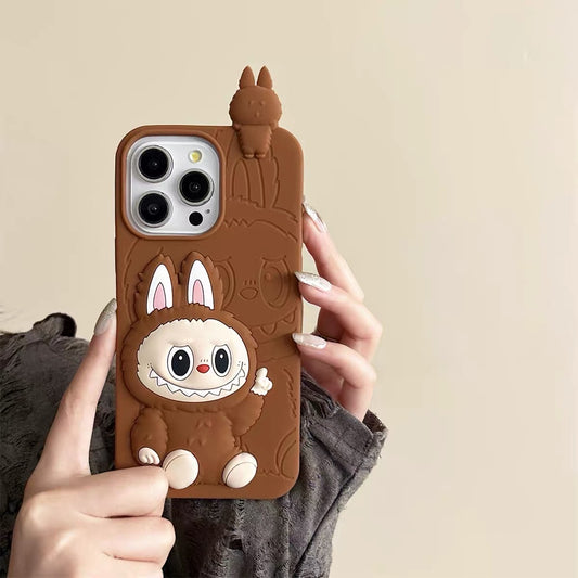 Labubu Phone Case iPhone Accessories Unofficial Pink Brown