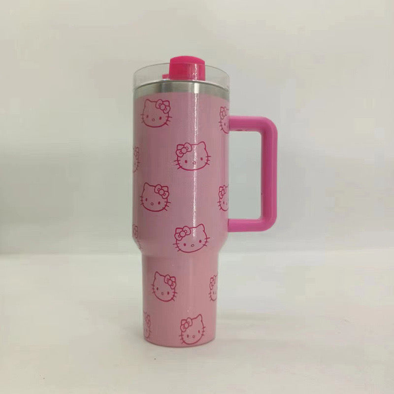 Cute Sanrio Hello Kitty Stanley Inspired 40 oz Tumbler