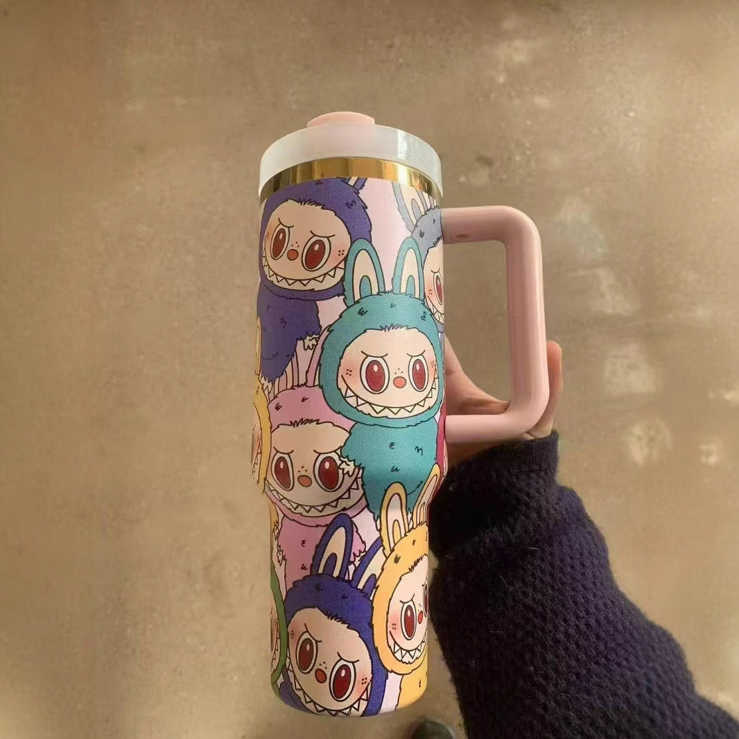 Cute Labubu Stanley Inspired 40 oz Tumbler