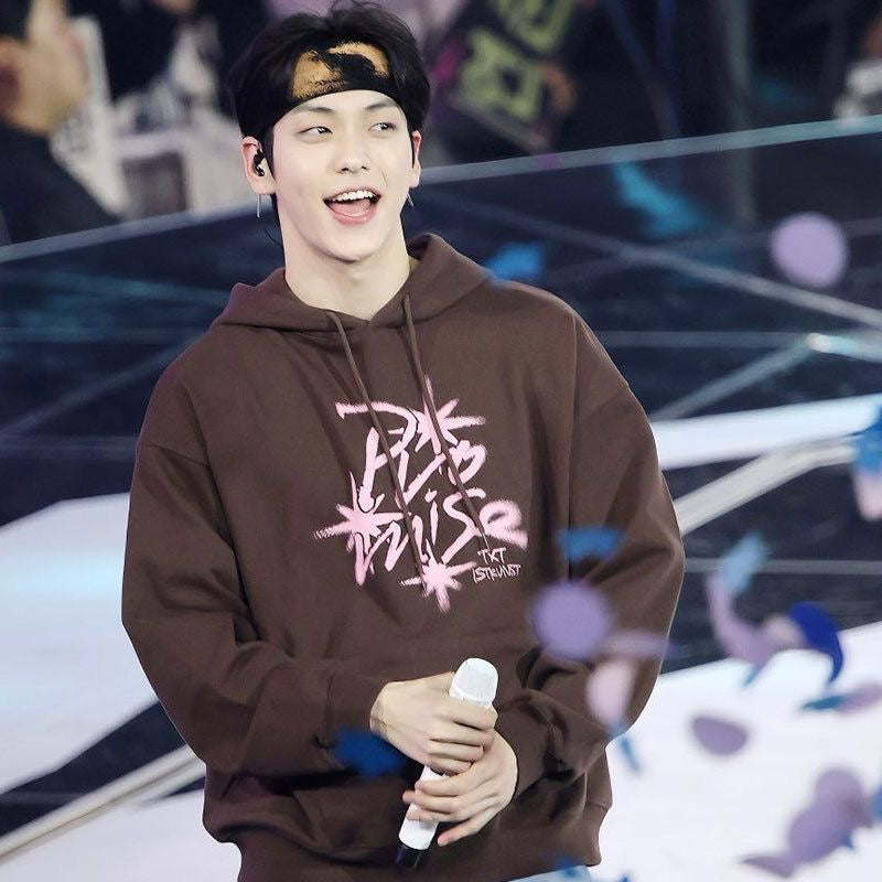 K-pop TXT Act Promise Ep 2 Tour Album Sweater Brown Hoodie