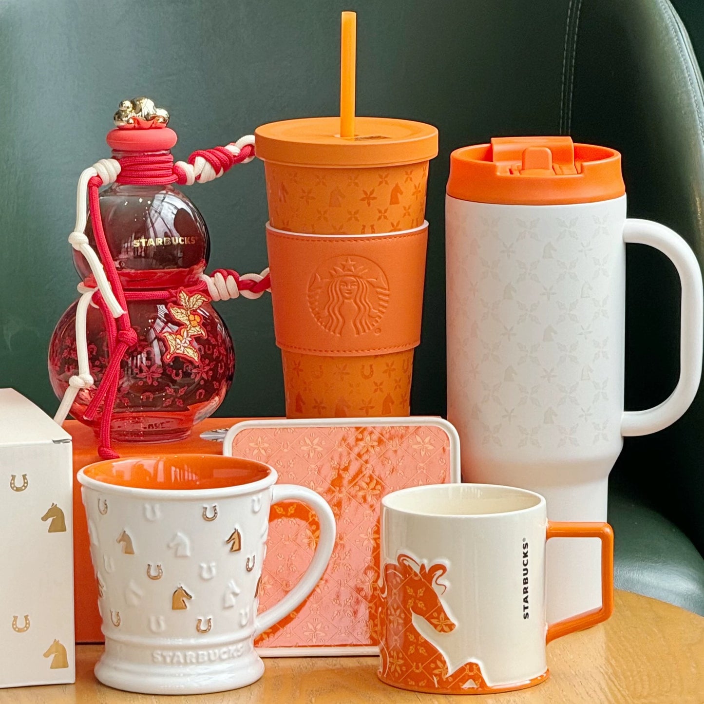 Authentic Starbucks China 2026 Chinese New Year of the Horse Cups