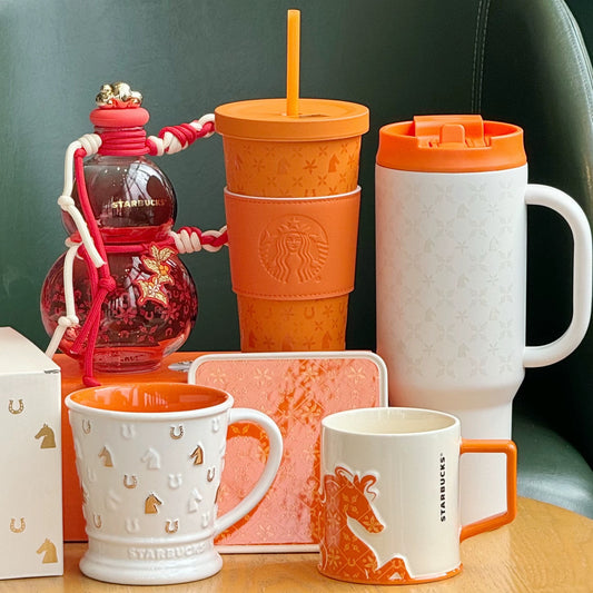 Authentic Starbucks China 2026 Chinese New Year of the Horse Cups