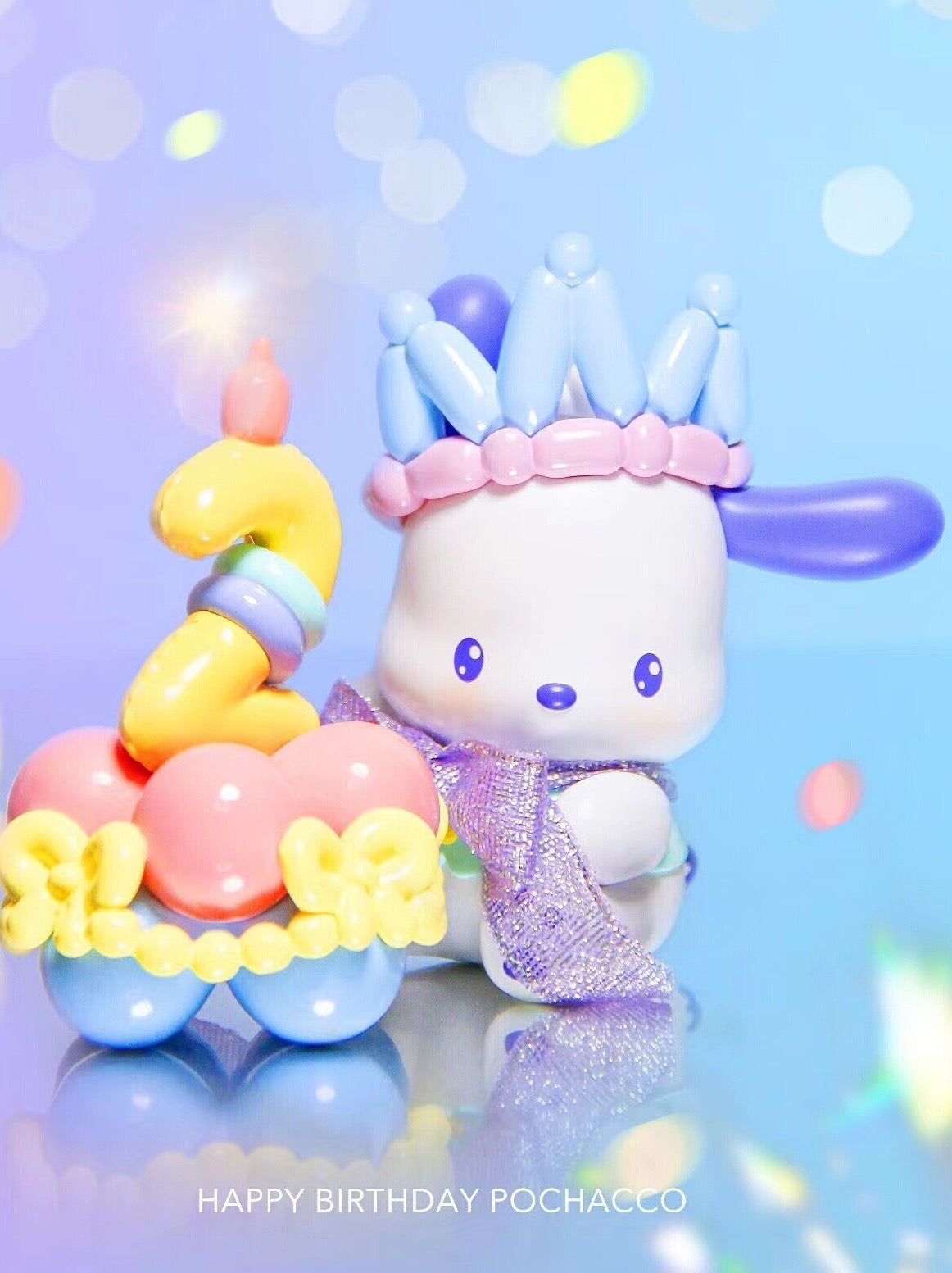 Sanrio Cute Kawaii Pochacco Happy Birthday Miniso Blind Box