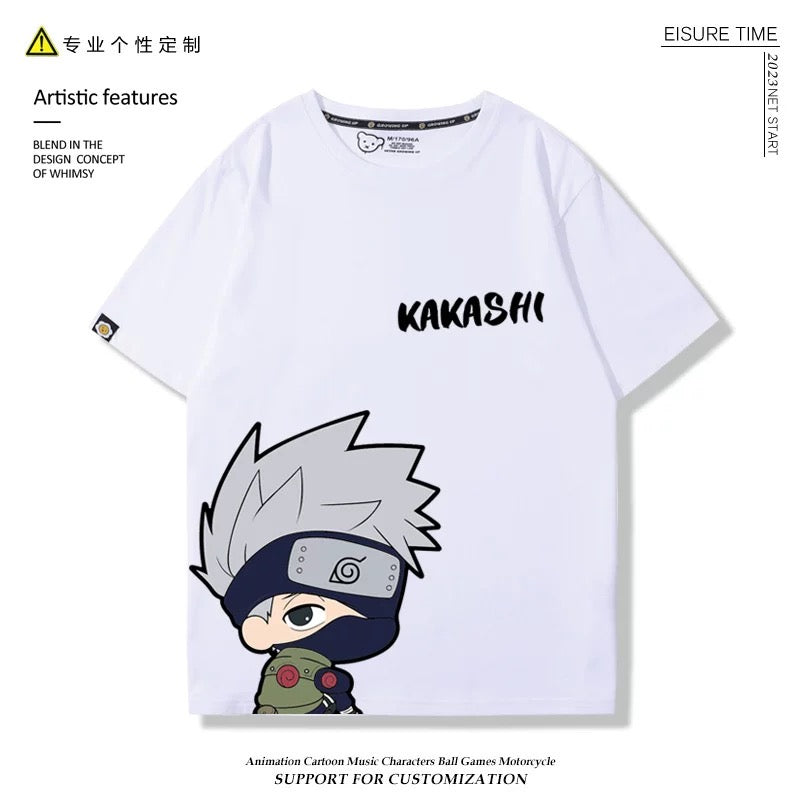 Naruto Anime T-shirt Matching Couple Kids Family Clothes