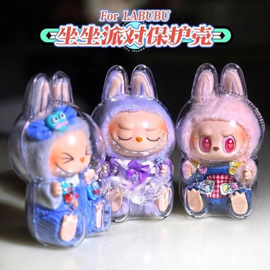 Popmart Labubu Plushy Keychain Bag Anti Theft Acryluc Accessories