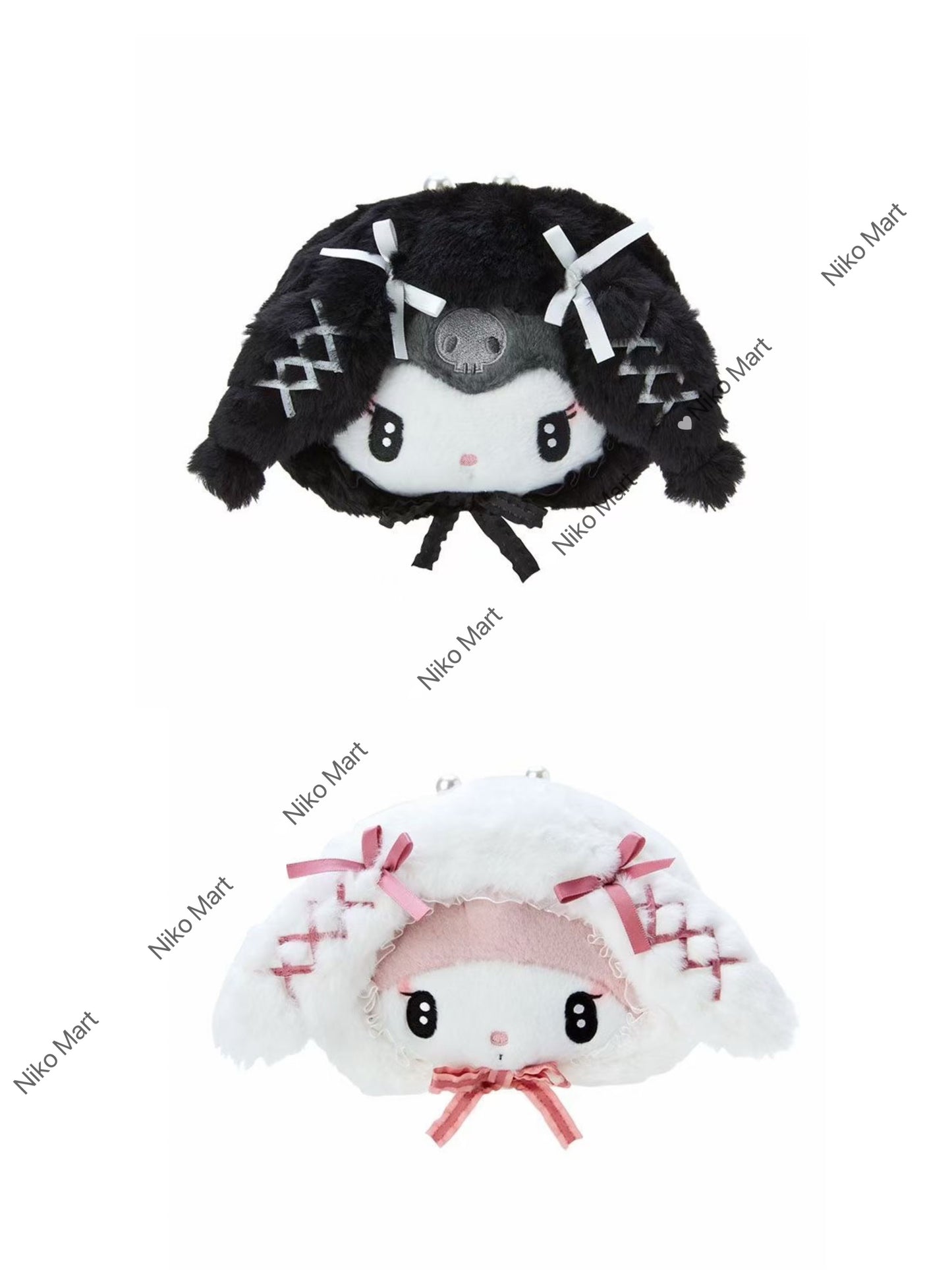 Cute Kawaii Japanese style Sanrio My Melody Kuromi Fluffy Coin Bag Ears